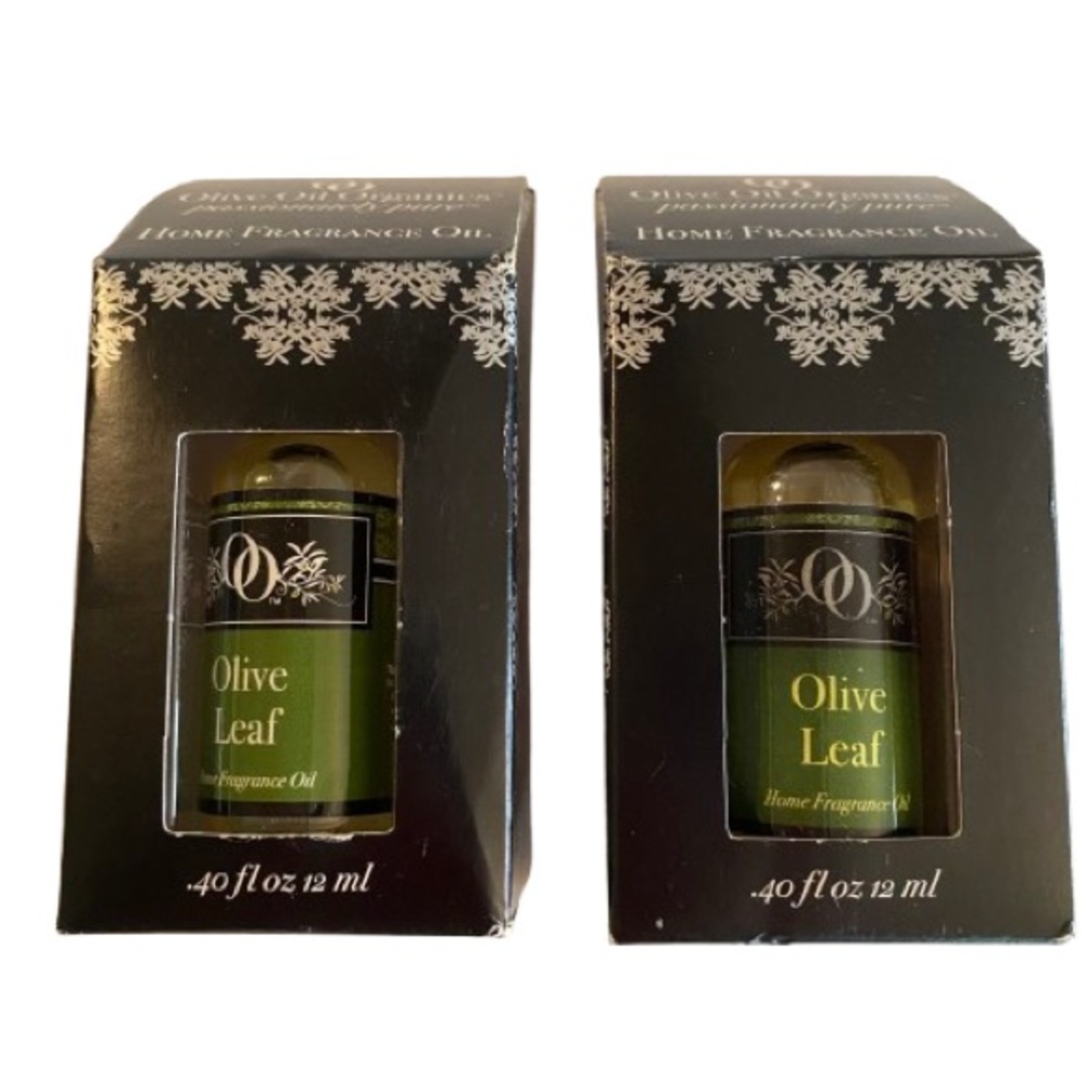 Olive Oil Organics Home Fragrance Oil in Olive Leaf, Set of 2 NIB